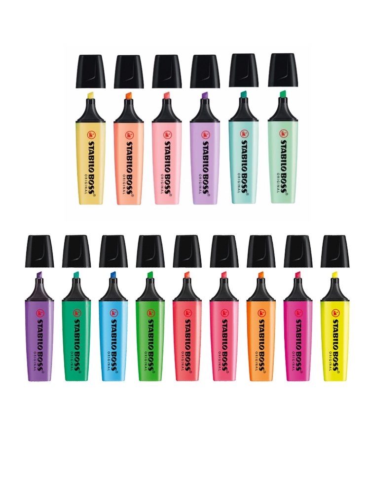Stabilo Marker Boss - STABILO BOSS 오리지널 파스텔 형광펜, 텍스트