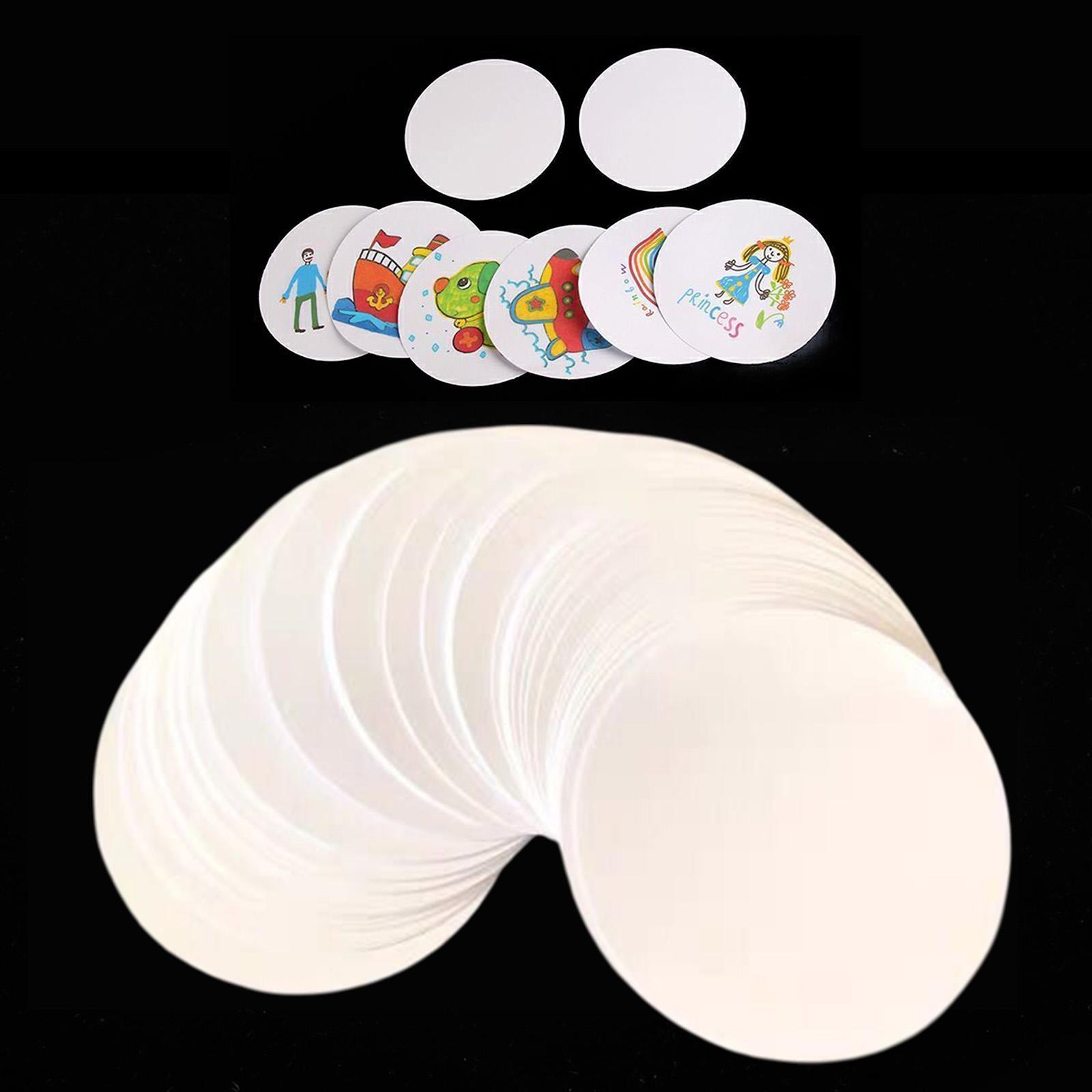 Button Badge Blank - 100개 버튼 배지 블랭크 페이퍼 공예용