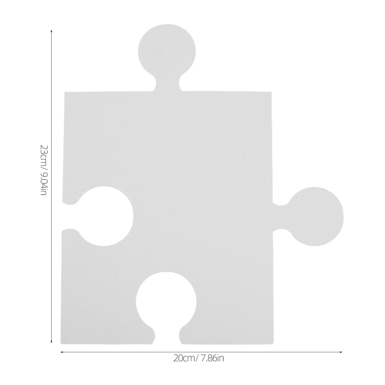 60Pcs 어린이를위한 대형 흰색 빈 퍼즐 조각 퍼즐  - Puzzle Blank White 리뷰 및 가격