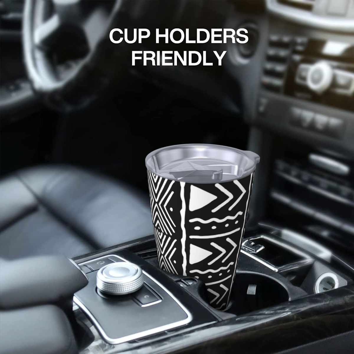 흑백 아프리카 보골란 부족 패턴 스테인리스 스틸 텀블러 - Tumbler 20Oz White 리뷰 및 가격