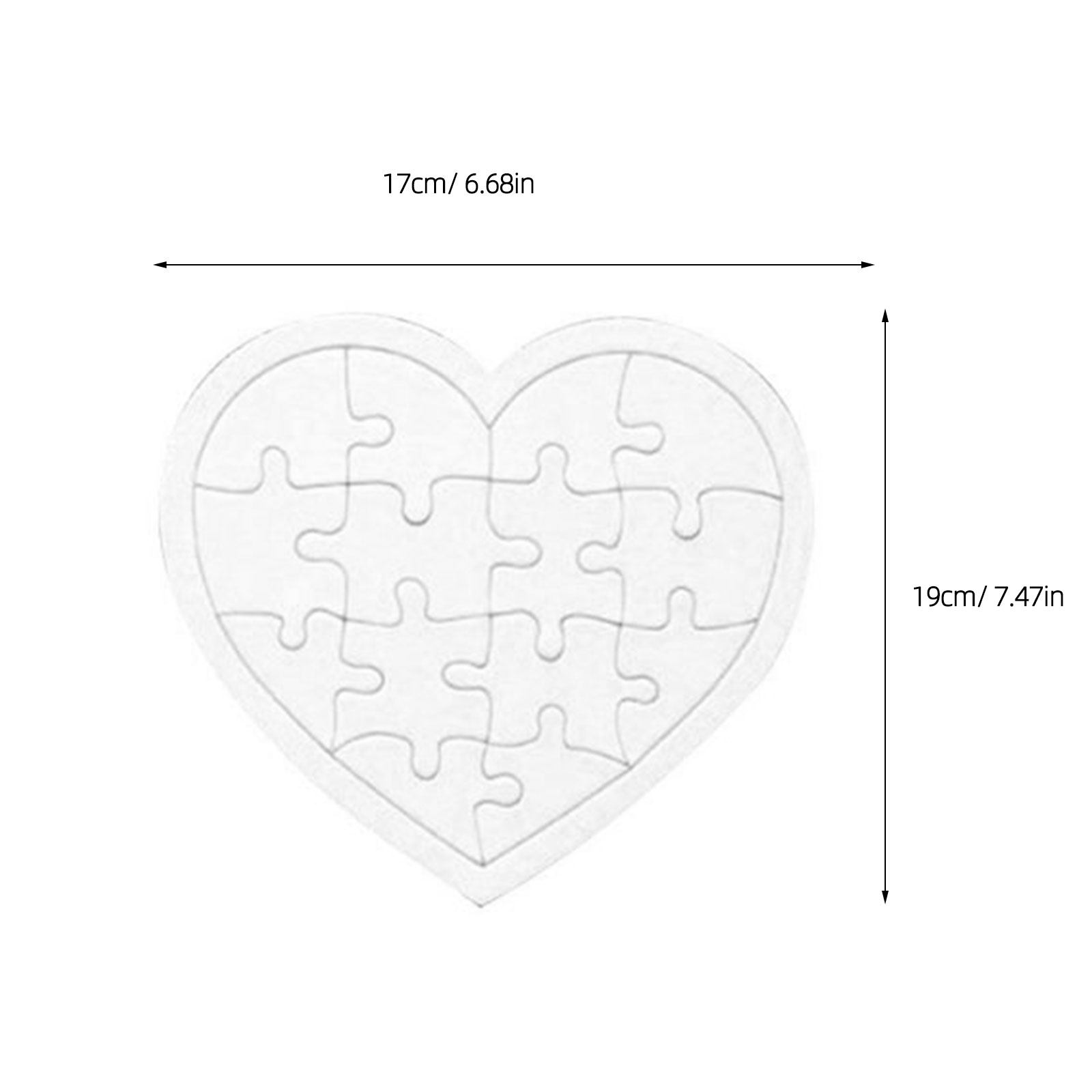 4개입 빈 조각 퍼즐 어린이 창의력 학습 도구 그림 그 - Puzzle Blank White 리뷰 및 가격