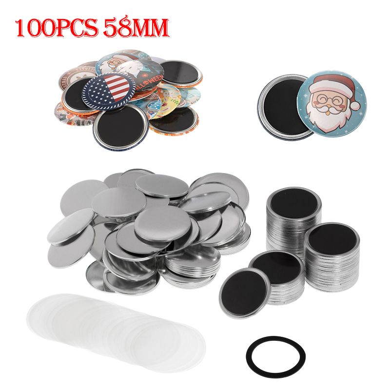 빈 소프트 자석 냉장고 자석 배지 버튼 부품 100세트 - Button Badge Blank 리뷰 및 가격