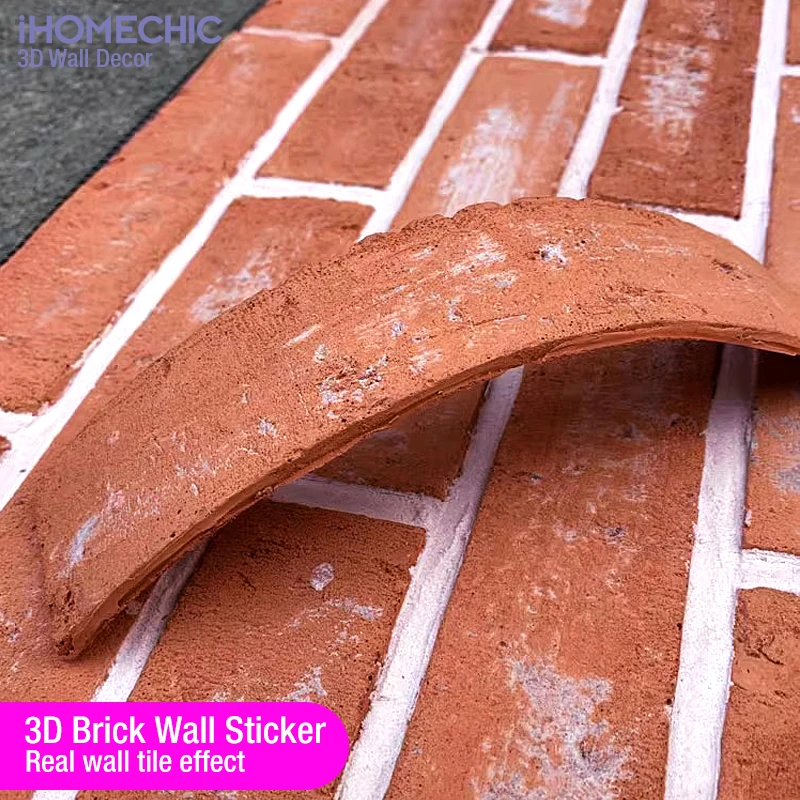 3D 벽돌 벽 스티커 타일 3D 벽 장식 방수 돌 타일 - Ceramic Tile Blank 리뷰 및 가격
